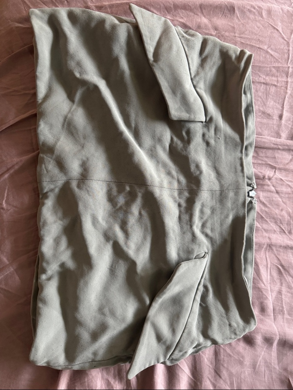 House of CB Taupe Mini Skirt with Flap Pocket